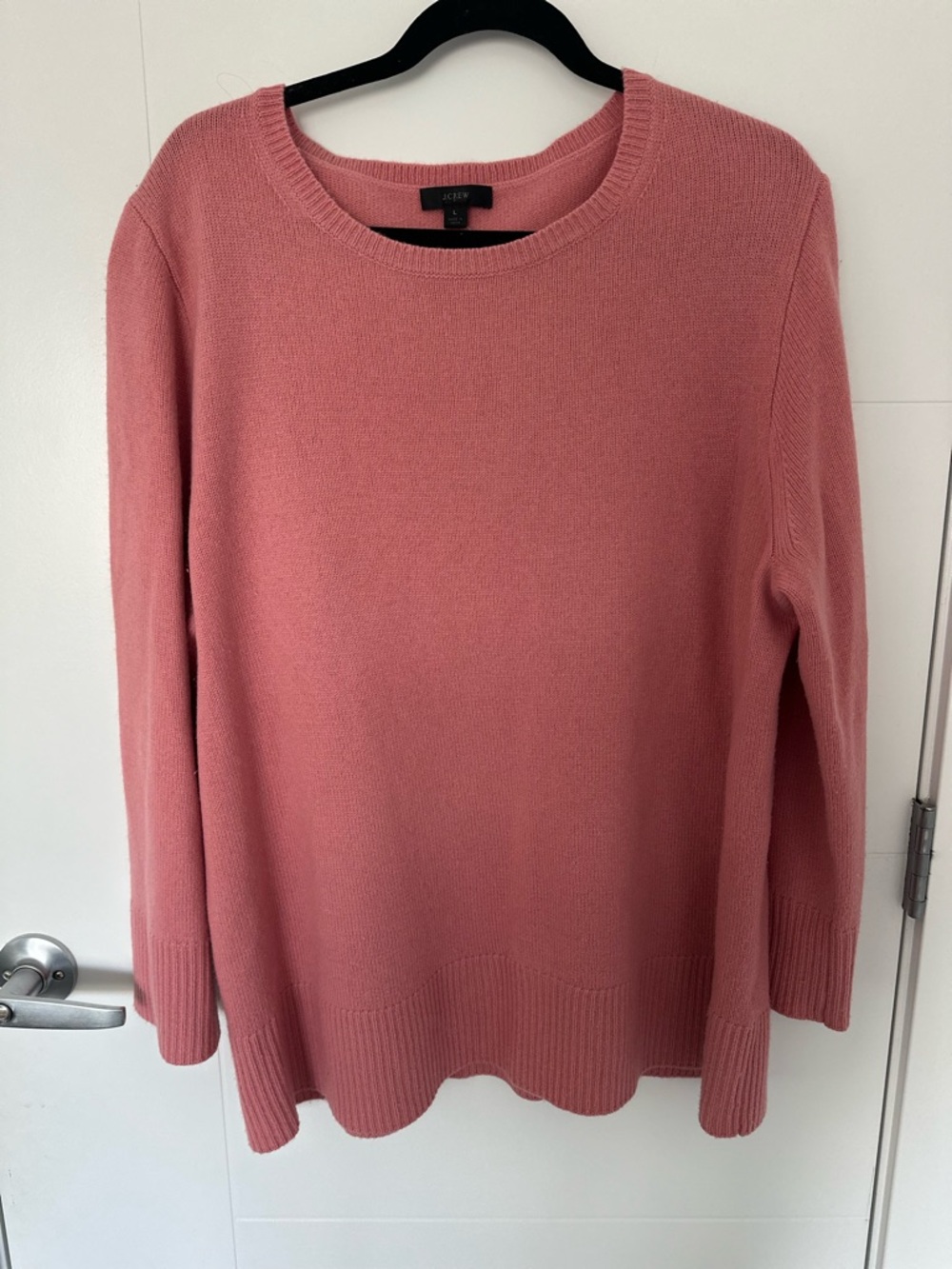 J.Crew Crewneck Wool Cashmere Sweater - Dusty Rose
